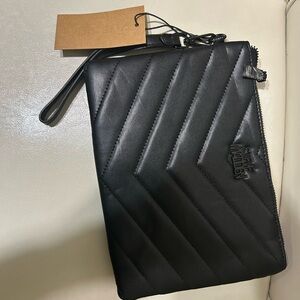 Steve Madden Black Wristlet